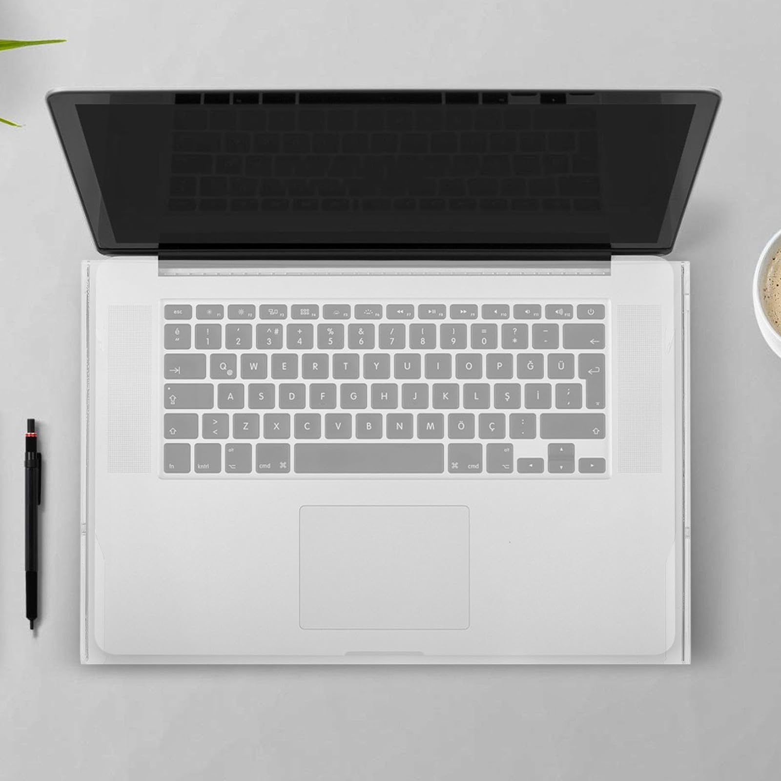 Copertura per Tastiera Trasparente in Acrilico Ultra Sottile Fissaggio Sicuro per Laptop da 17,3 Pollici, Protezione Pratica per Uso Quotidiano