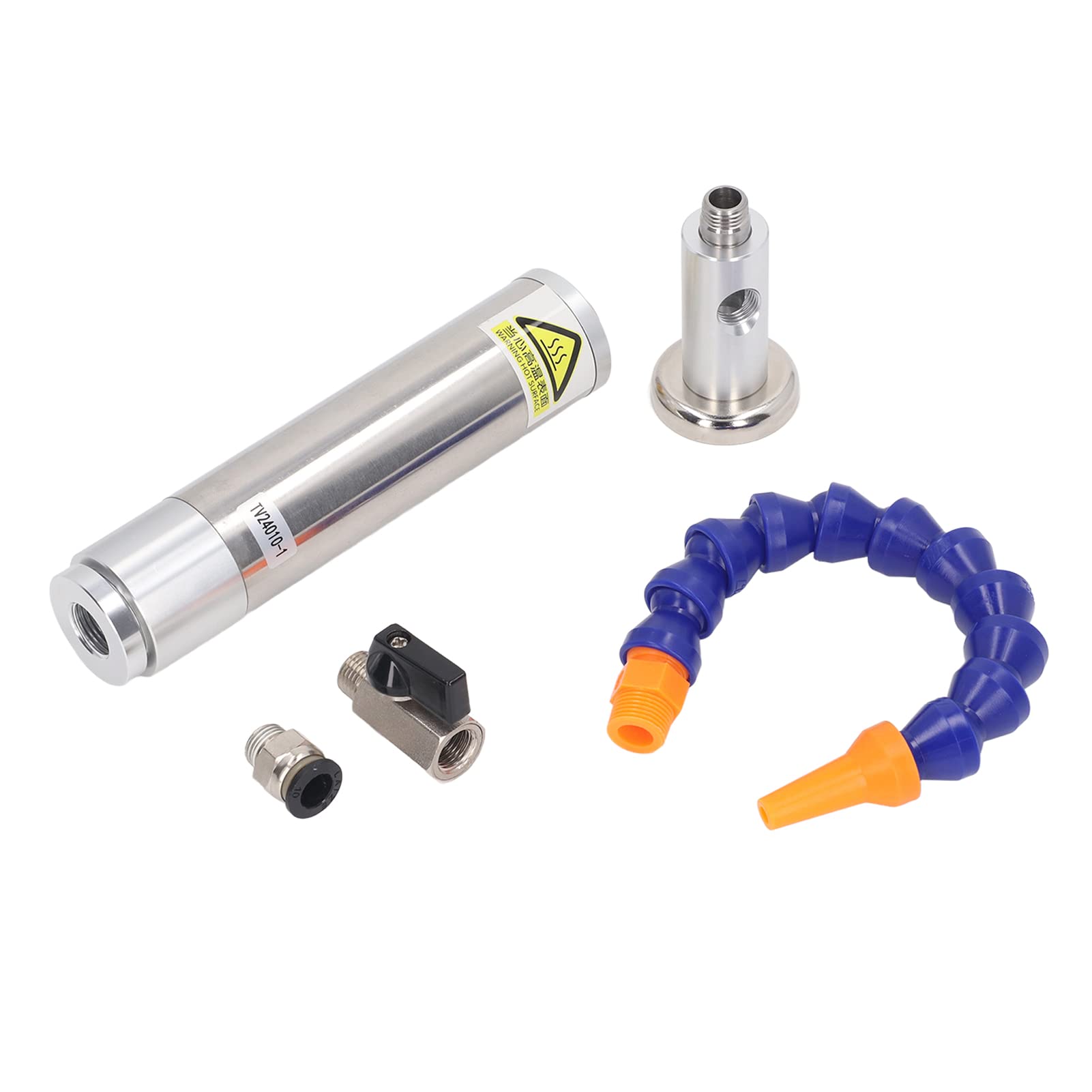 Pistola de Enfriamiento de Aire Frío Vortex, Pistola de Enfriamiento de Aire Frío de Alta Eficiencia Anticorrosión de Aleación de Aluminio, Juego de 5 Piezas para Procesamiento de Troqueles