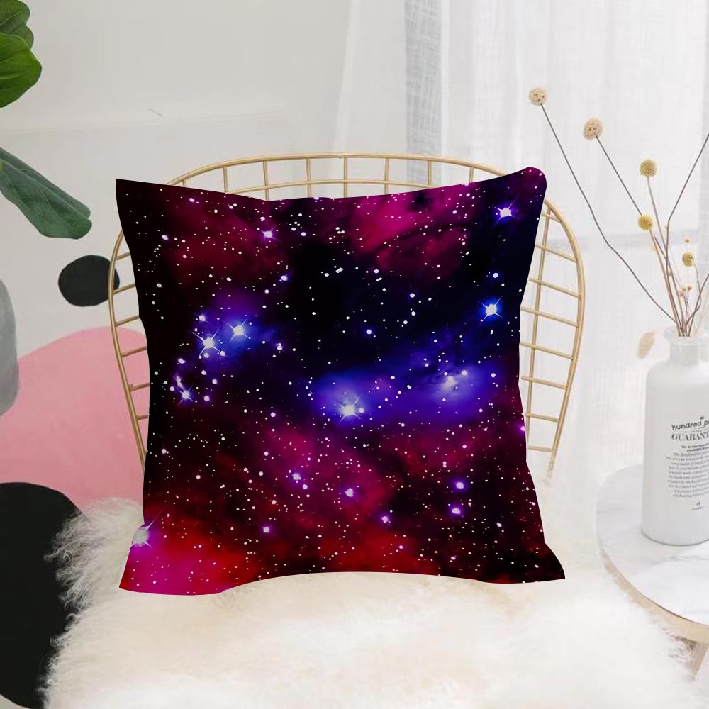 Hyosxw Star Field In Space A Nebulae And A Gas Cong - A6 Cushion Cover,Throw Pillow Case Home Decorative For Living Room Bedroom Sofa Chair 18X18 Inch,Star Field In Space A Nebulae And A Gas Congestion. Elements Of This Image Furn,Pillowcase 45X45cm
