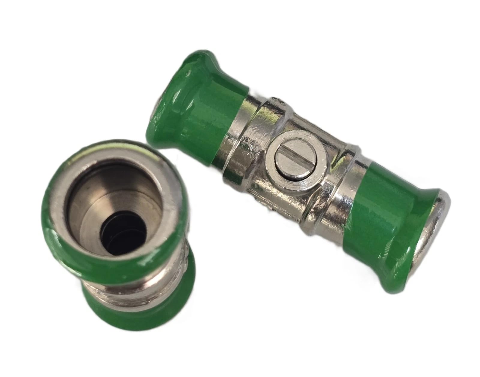 22.5 Team Controls Chrome Press-Fit Isolating Isolation Valve 15Mm Slotted Wras Approved Pack Of 2 (Pair)