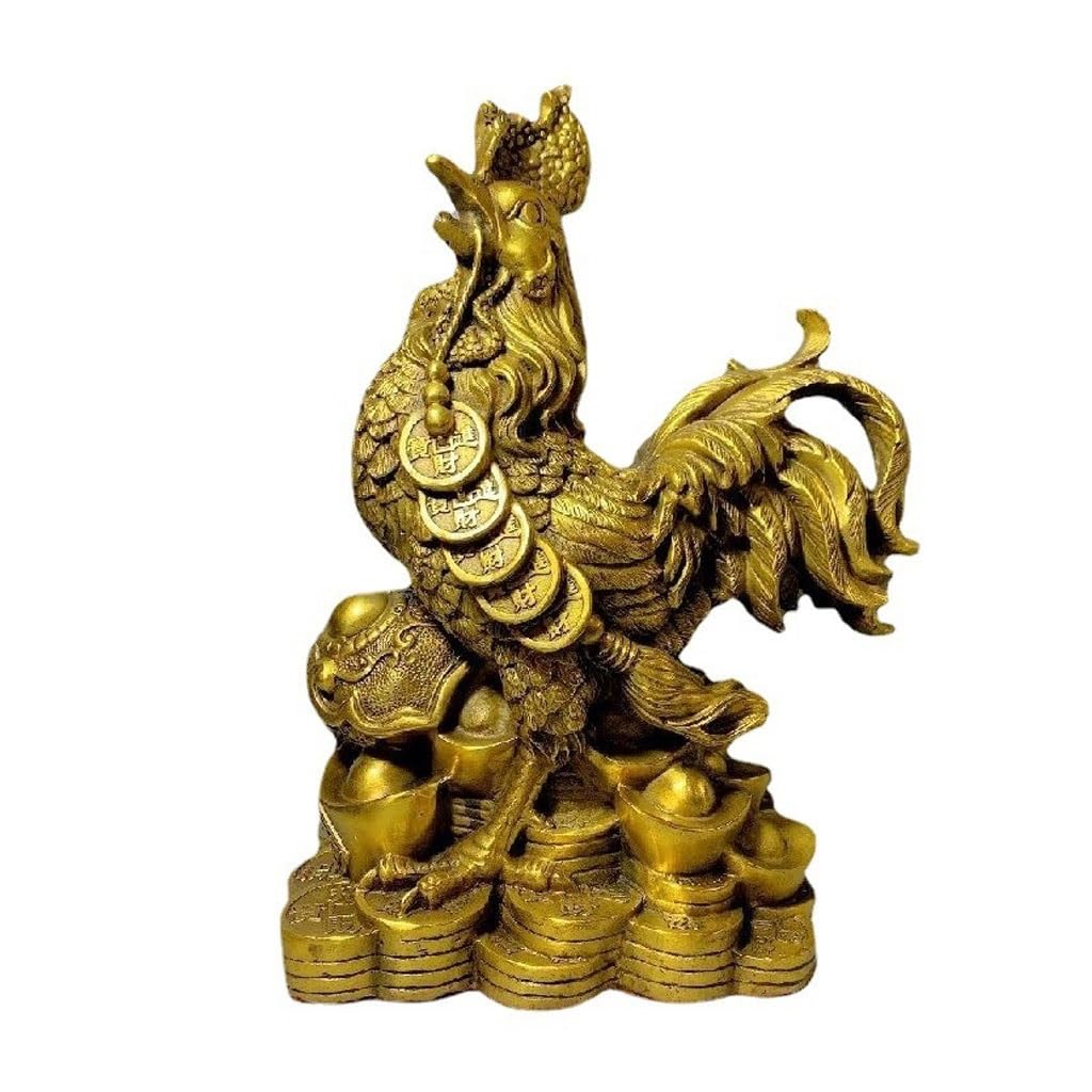 IUokLU Home Decor Statues Office Desk Decoration Sculptures Brass Ornaments Metal Home Office Crafts Entrance Feng Shui Decorations Desktop Figurines