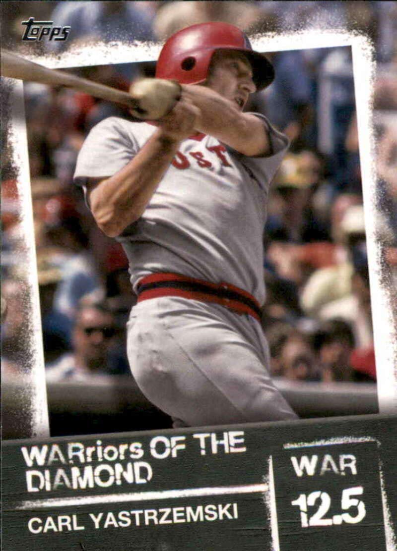 Baseball MLB 2020 Topps WARriors of the Diamond #WOD-17 Carl Yastrzemski #WOD-17 NM Near Mint Red Sox