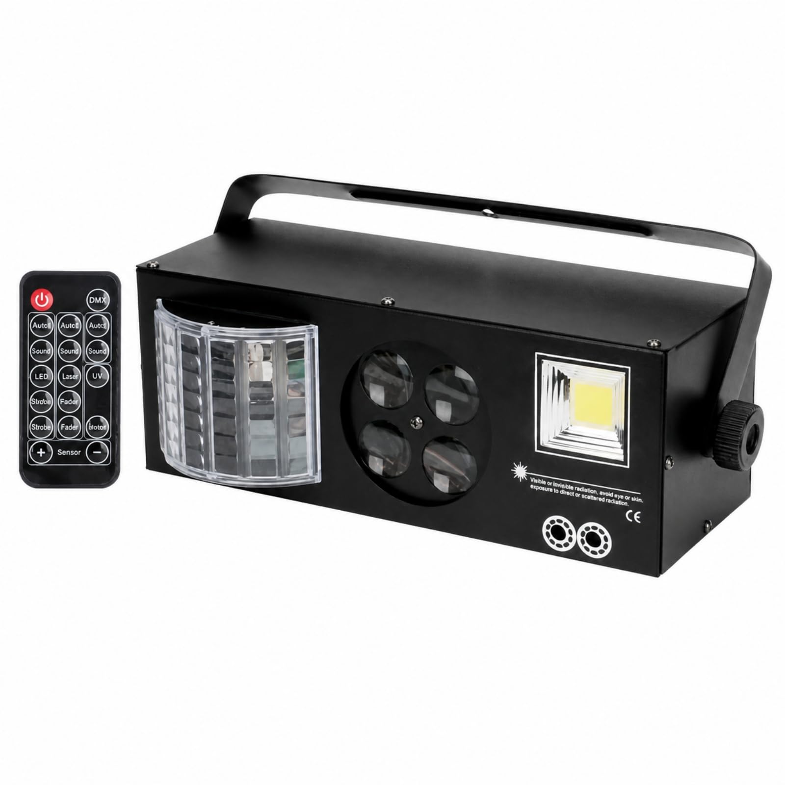 KESOTO Projecteur DJ Stable Système d’éclairage | Réglable, Intérieur, Lampe Fête, pr Discothèque, Soirées Privées, Pubs, Noir, Télécommande