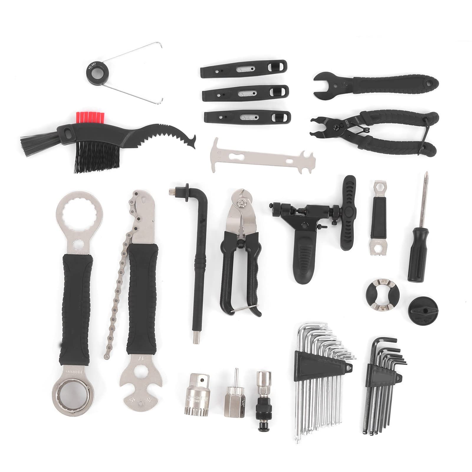 Kit de Herramientas de Reparación de Bicicletas, Juego Completo Duradero para Mantenimiento de Bicicletas de Montaña y Carretera