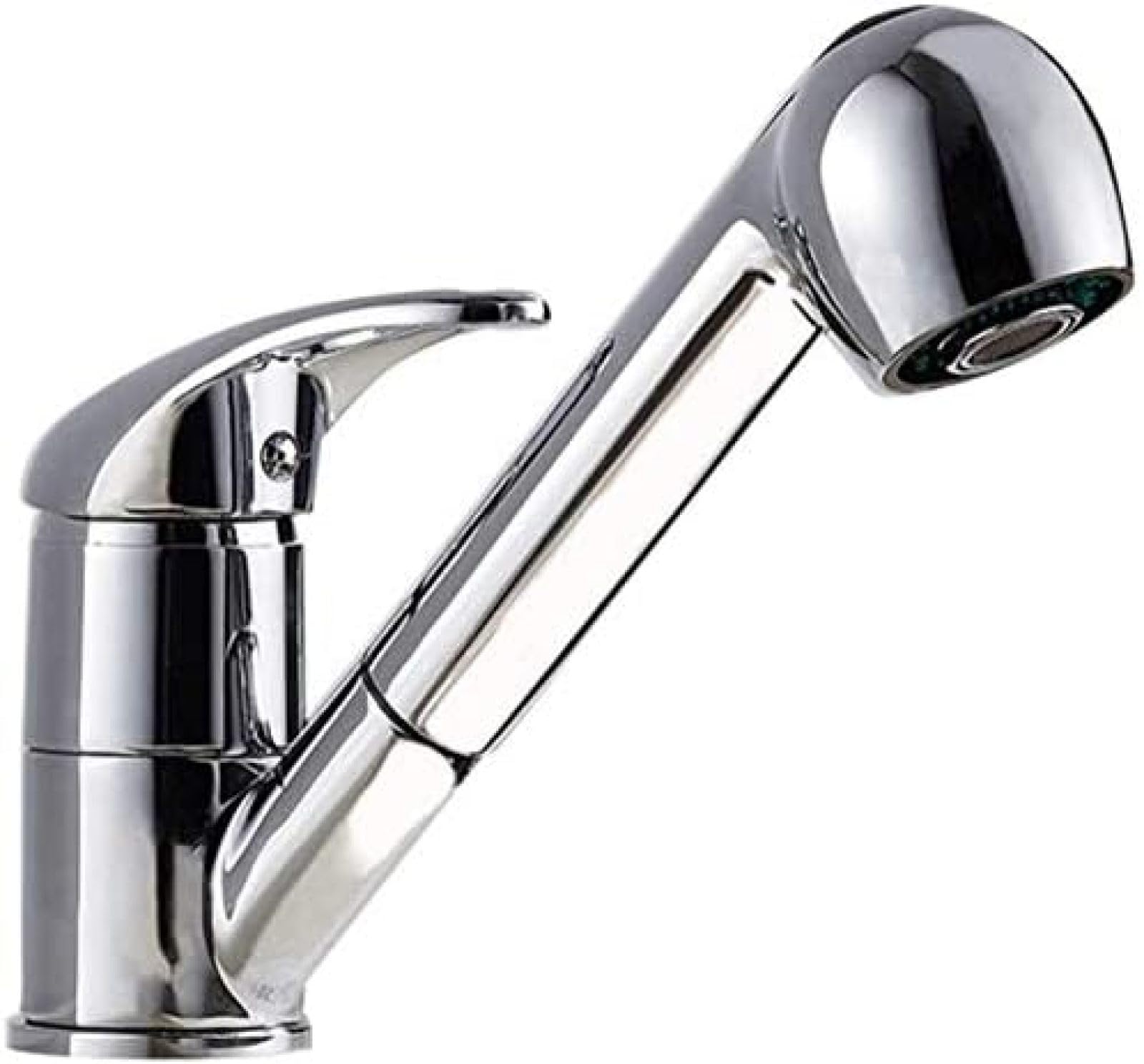 Grifos de Cocina Grifo de Cocina Grifo de Cocina extraíble Giratorio de 360 Grados Ahorro de Agua Grifo de Lavabo Negro Pulido Contenedor de latón Lavabo Fregadero Inodoro