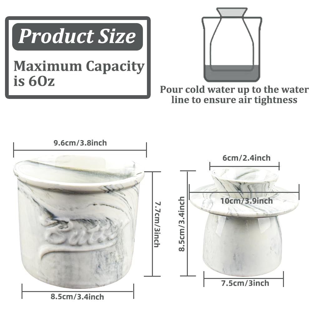 Butter Bell® Crock – Café Matte Aqua Ceramic Butter Holder With Lid, Keeper For Spreadable Butter - View #4