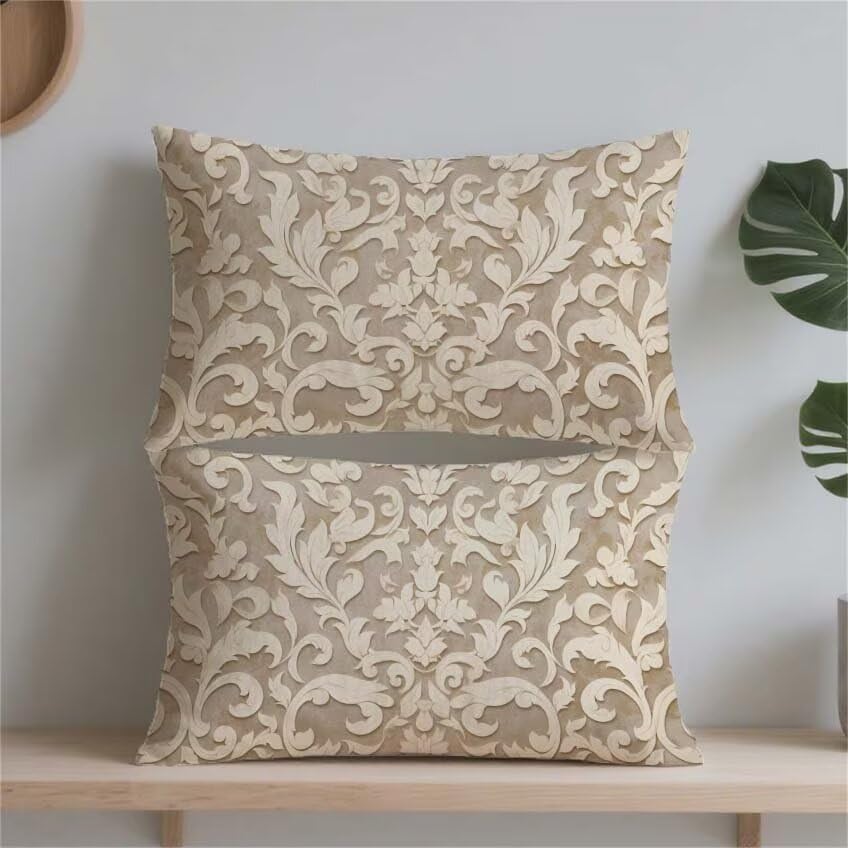 Housse coussin extérieur moutarde 50x60cm étanche pour protéger vos oreillers - 2