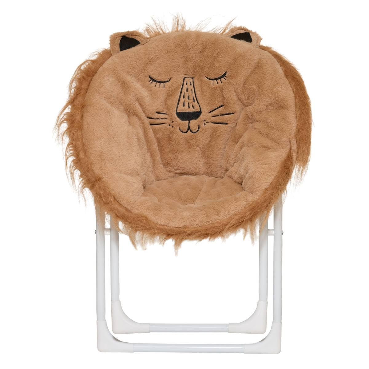ATMOSPHERA CREATEUR D'INTERIEUR - Poltrona per bambini pieghevole a forma di leone marrone