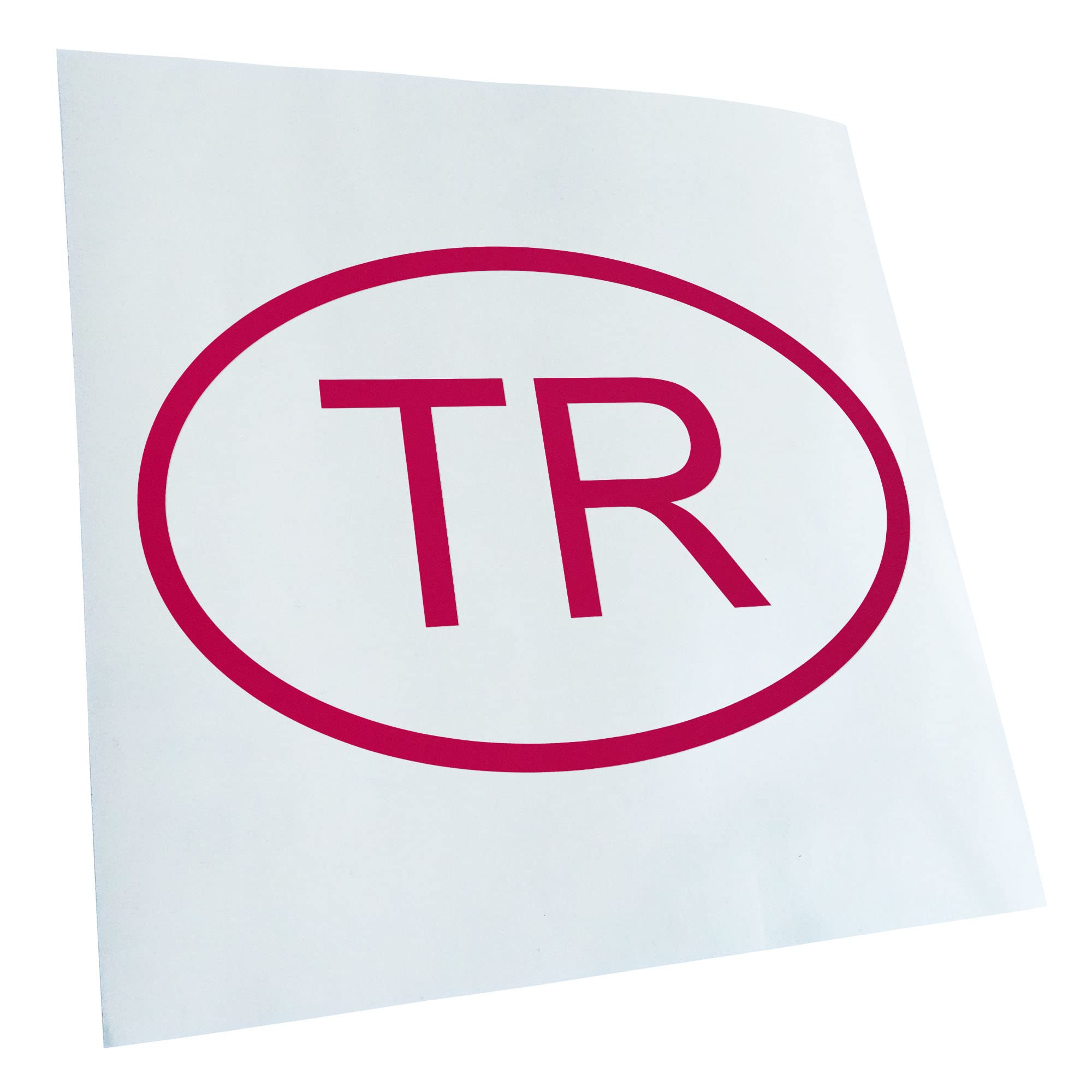 Kiwistar - Car Sticker - Pink - 24 x 16 cm Turkey TR - Rear Window Car Sticker Weatherproof for Car Truck Moped Truck - Sticker Exterior Self-Adhesive Tuning Accessories for Window Vehicle Window