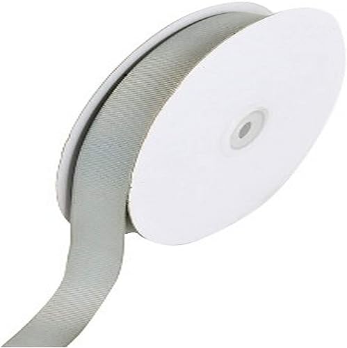 Creative Ideas Cinta de grogrén sólida de 50 yardas, 58 pulgadas, color plateado