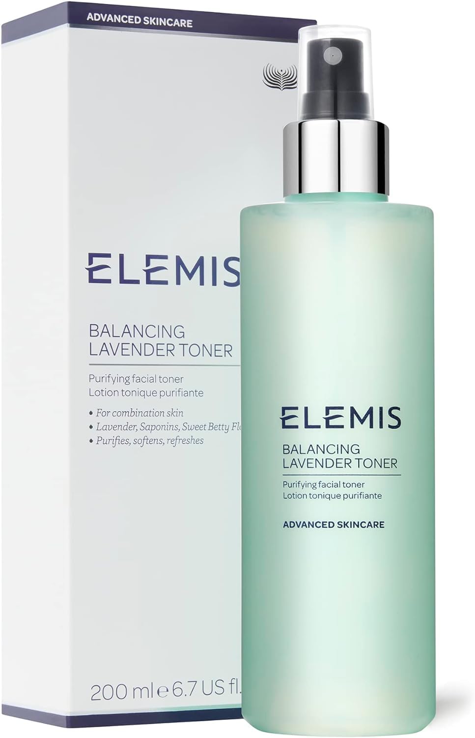 Elemis Balancing Lavender Toner, Tonico Purificante Per Il Viso, Senza Alcool, Purifica, Lenisce E Riequilibra, Tonico Del Ph, Idrata, Favorisce L'assorbimento Della Crema Idratante, 200ml