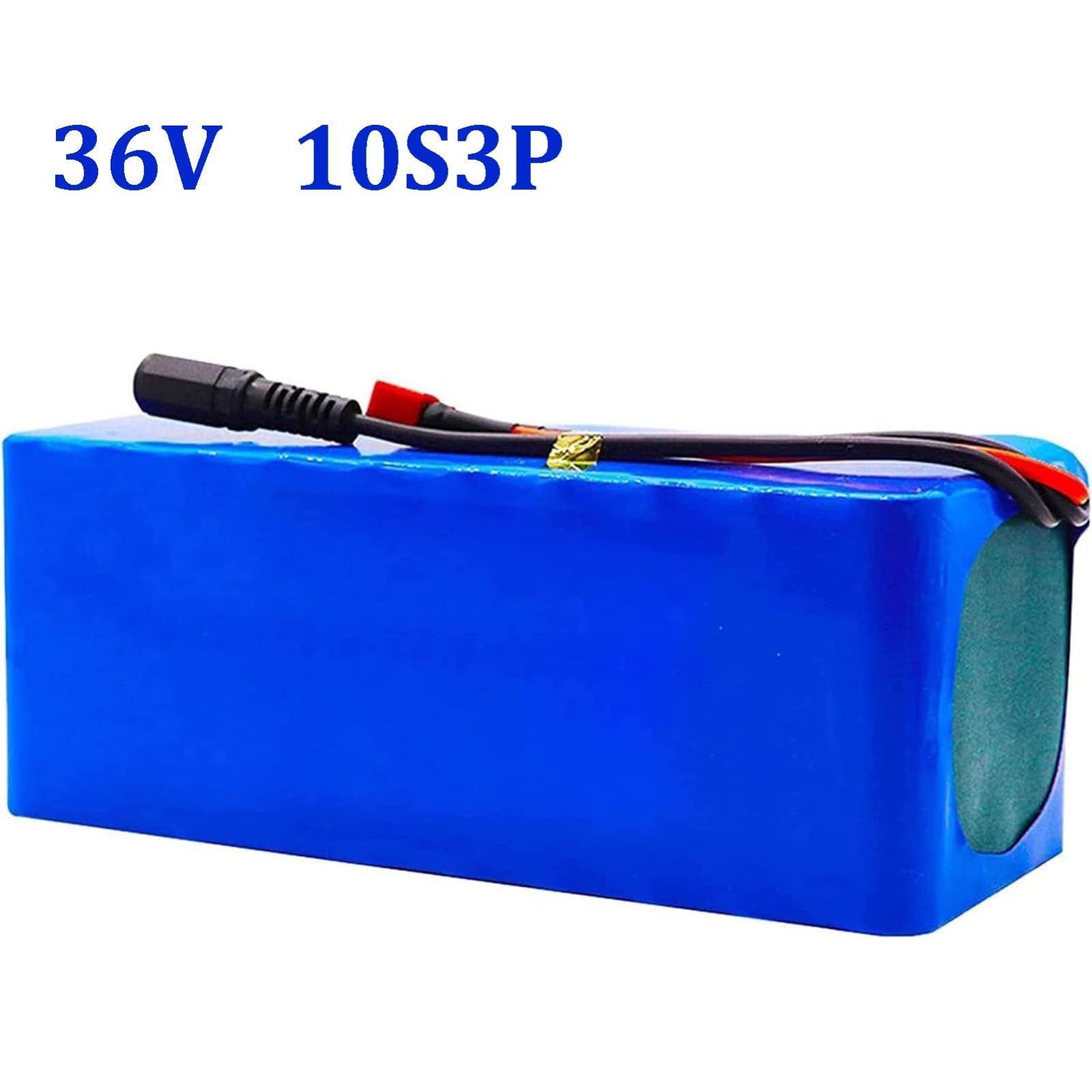 Batterie lithium-ion rechargeable 36 V 10S3P, boîtier en PVC étanche, batterie 36 V 8 Ah pour vélo électrique, chargeur inclus, Compatible avec les scooters électriques 36V 8Ah,XT60+DC