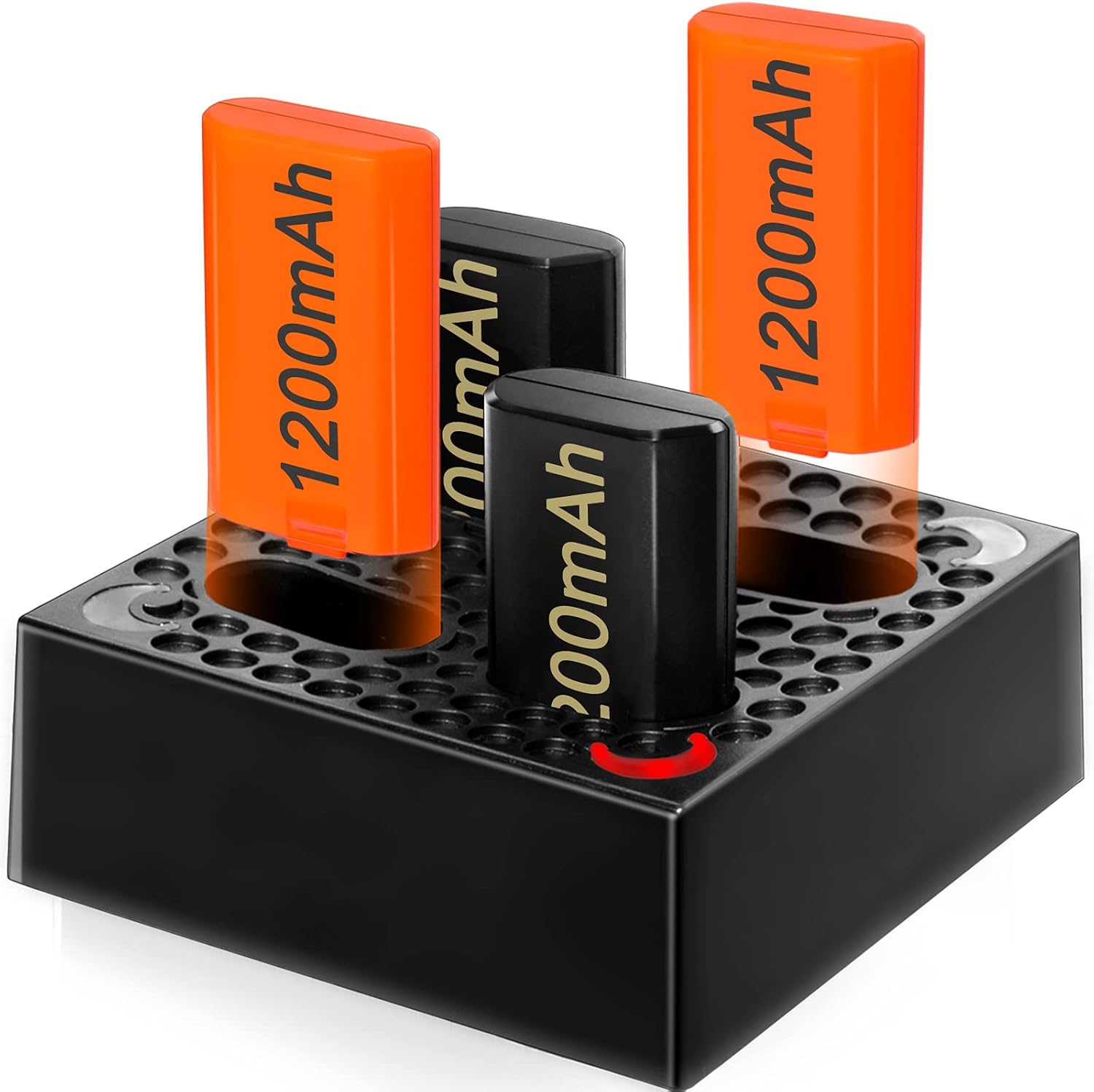 Rechargeable Battery Pack with Charger for Xbox One/Xbox Series X|S, Controller Battery Pack with 4×1200mAh Batteries,Charger Station for Xbox Series X|S/Xbox One S/X/Elite Controller