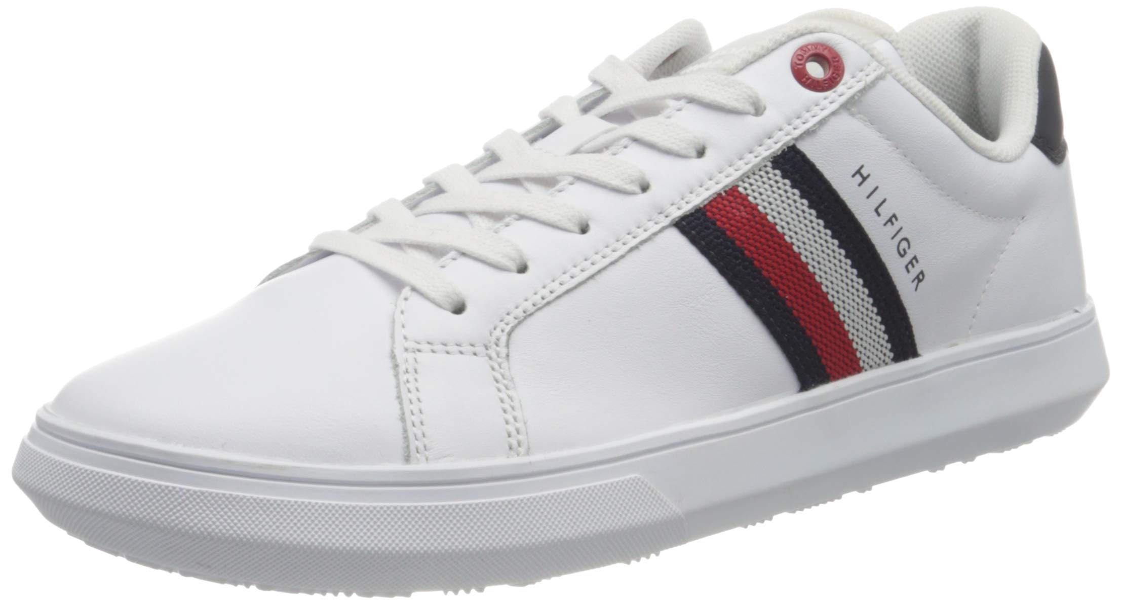 Tommy Hilfiger Essential Leather Cupsole Fm0fm04921, Zapatilla con Suela Hombre