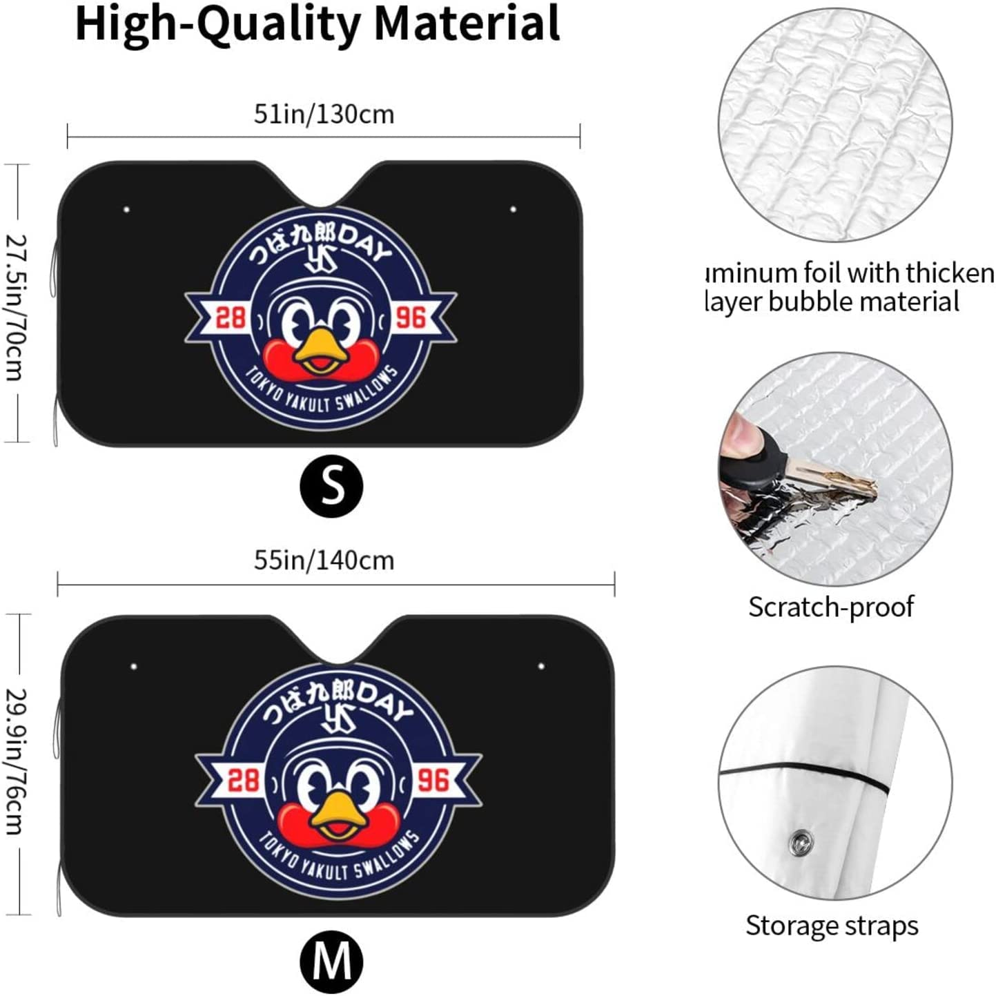 Amazon.co.jp: つば九郎day 東京ヤクルトスワローズサンシェード 車