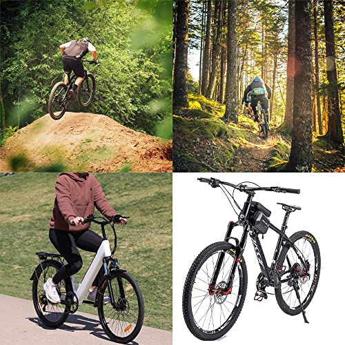 Bucklos Mountain Bicycle Suspension Forks, 26/27.5/29 Inch Mtb Bike Front Fork, 100Mm Travel 28.6Mm Threadless Steerer, With Preload Adjustment #TOP5