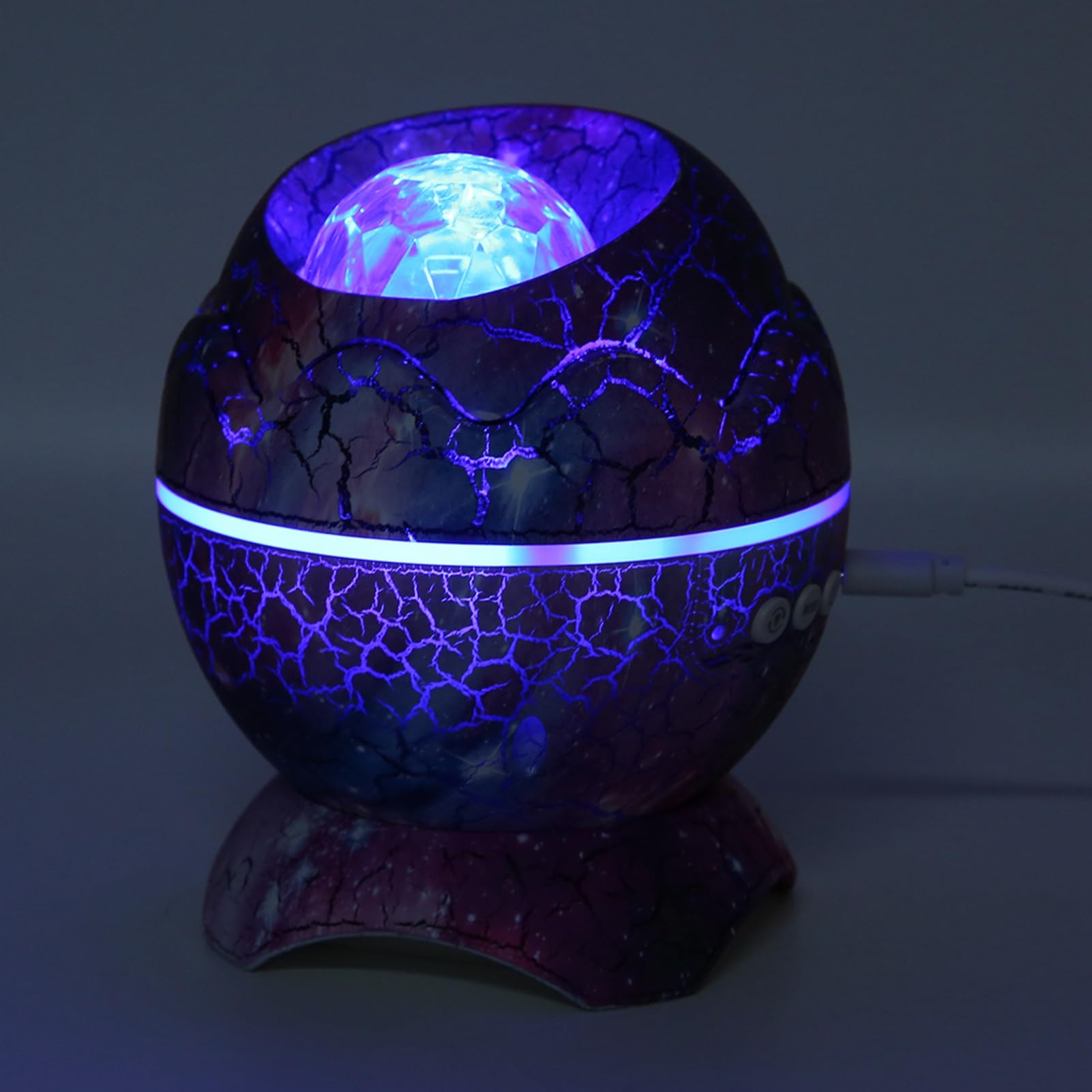 Cocoarm 3D Dinozaur Jajko Projektor Lampa, Bluetooth 5.0 Muzyka
