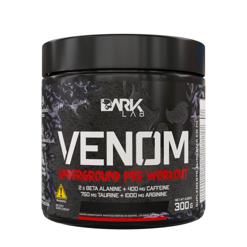 Pré-Workout Venom Underground Pré-Treino 300G Dark Lab (300g, Mango Loko)