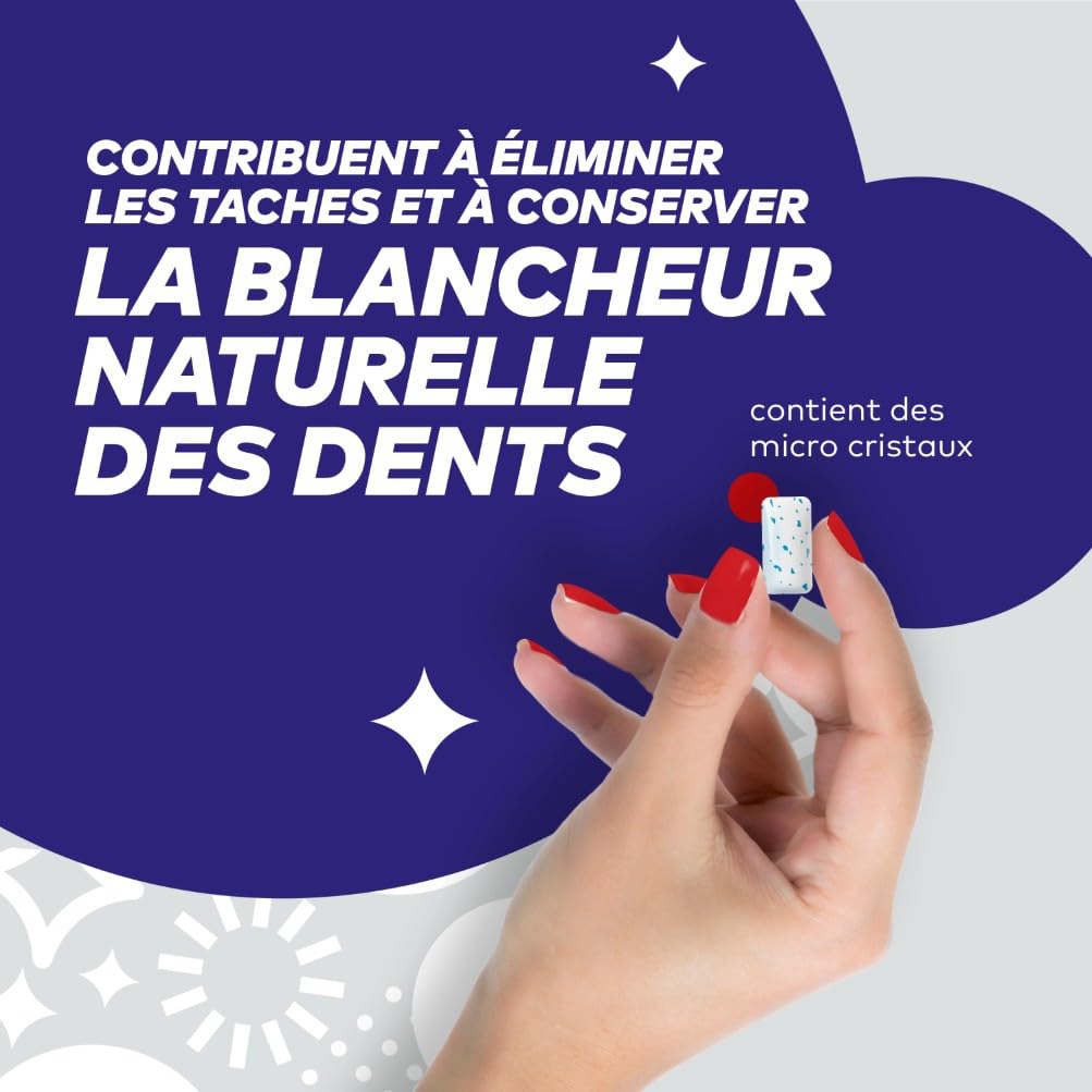FREEDENT WHITE Chewing Gum Sans Sucre Goût Fruit 5 Paquets 70g