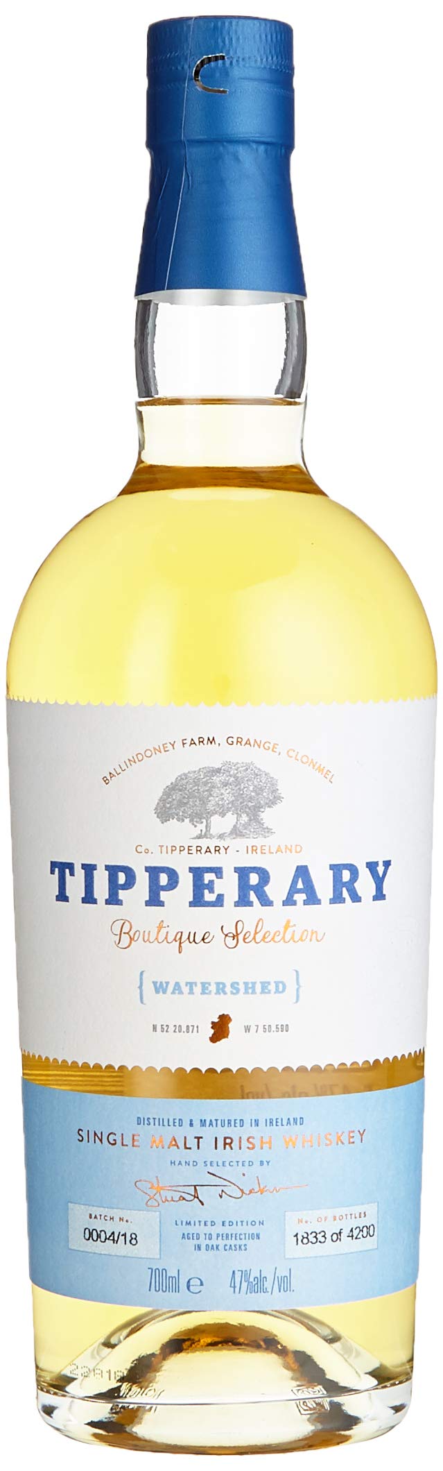 TIPPERARY Watershed 700ml 47% ウィスキー 9690p.jpg