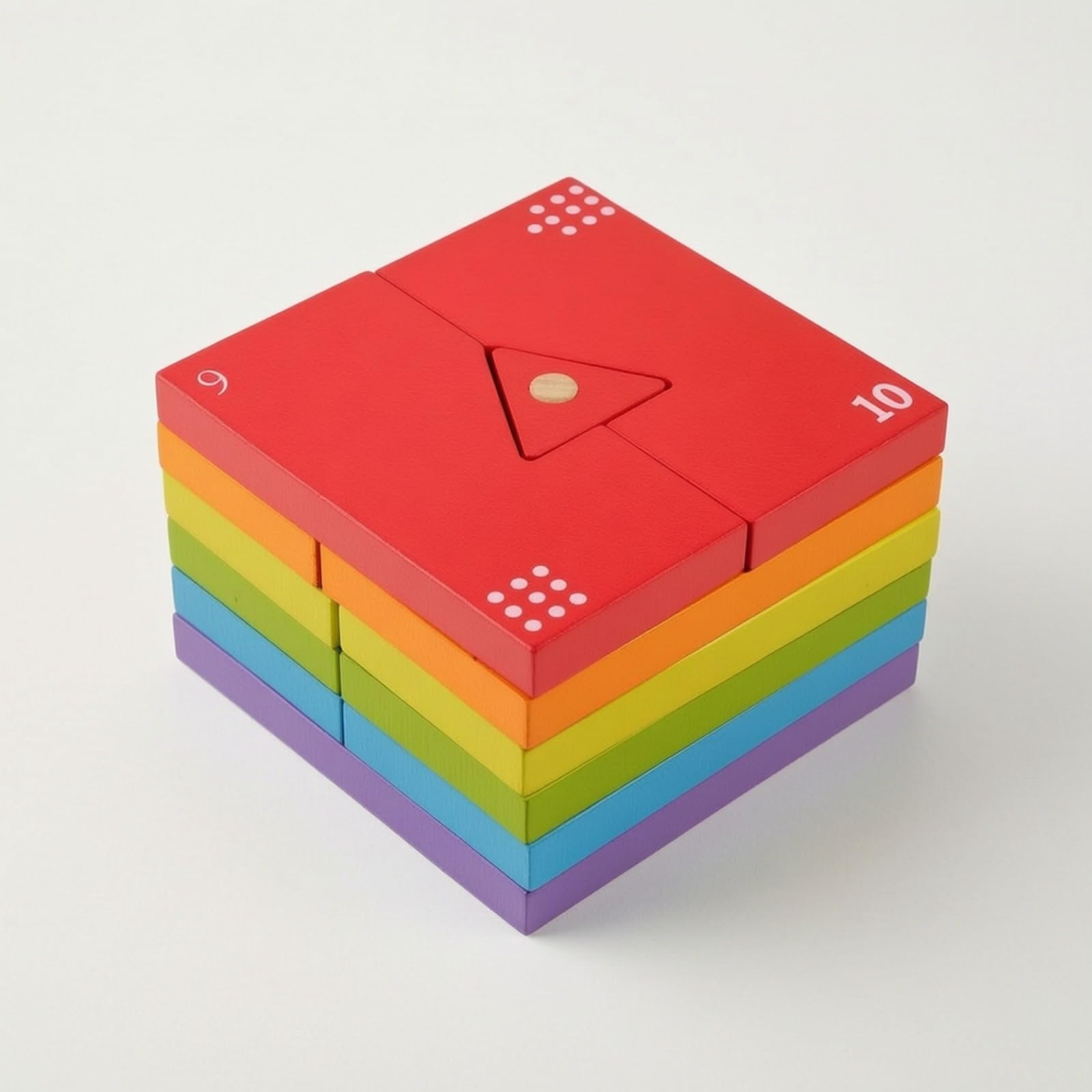 Stapel- und spiel handlich geometrisches Steckspiel aus bunt Steckspiel für Vorschul, Vorschule, Eltern-Kind-Aktivitäten