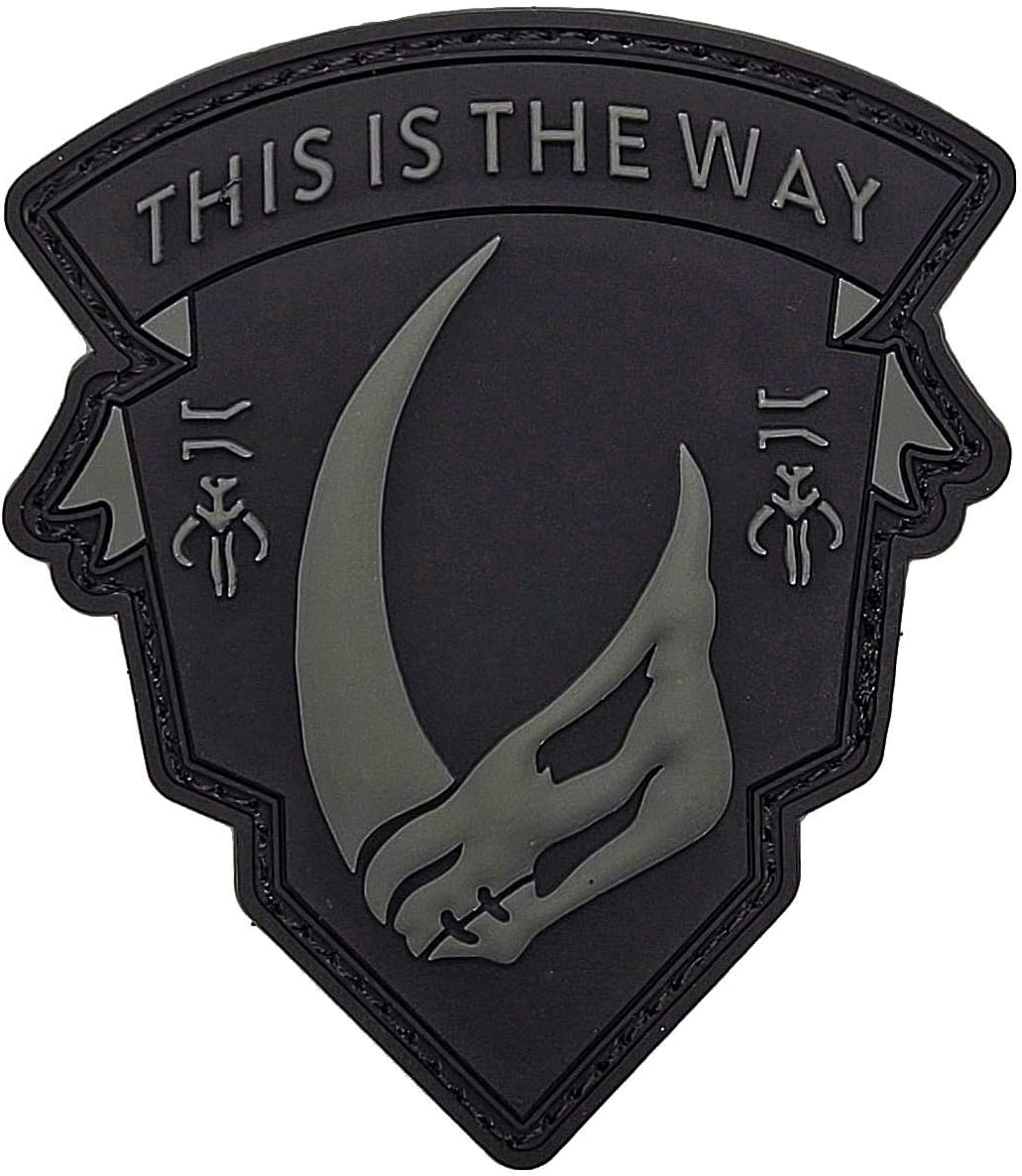 Miltacusa MD Mando Inspired Shield Patch [Hook Fastener Backing - PVC Rubber- MH8]
