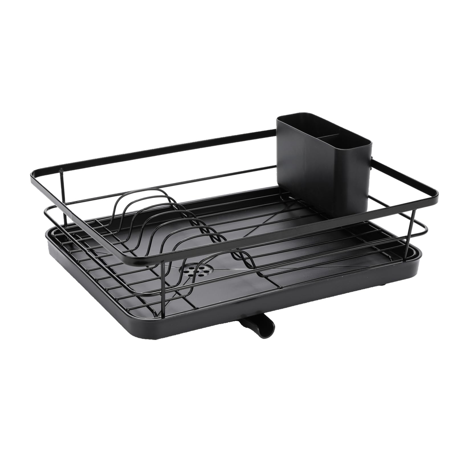 Dish Drying Rack - Stainless Steel Dish Rack for Kitchen Counter, Large-Capacity Dish Drainer with Cutlery Holder, Kitchen Organizer for Dishes, Spoons and Forks