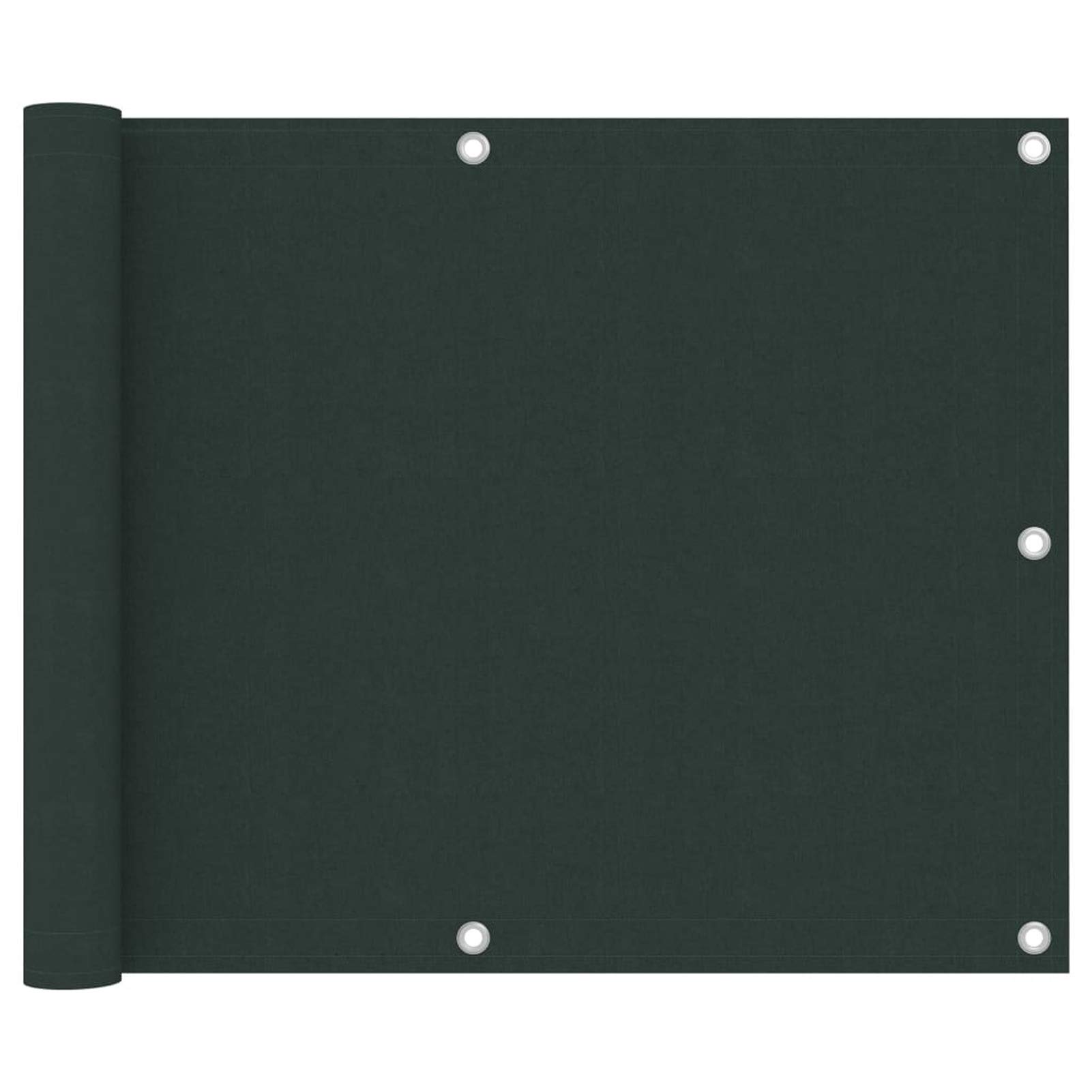 Balcony Privacy Screens,Waterproof And U V Protection,Balcony Screen Dark Green 75x500 cm Oxford Fabric
