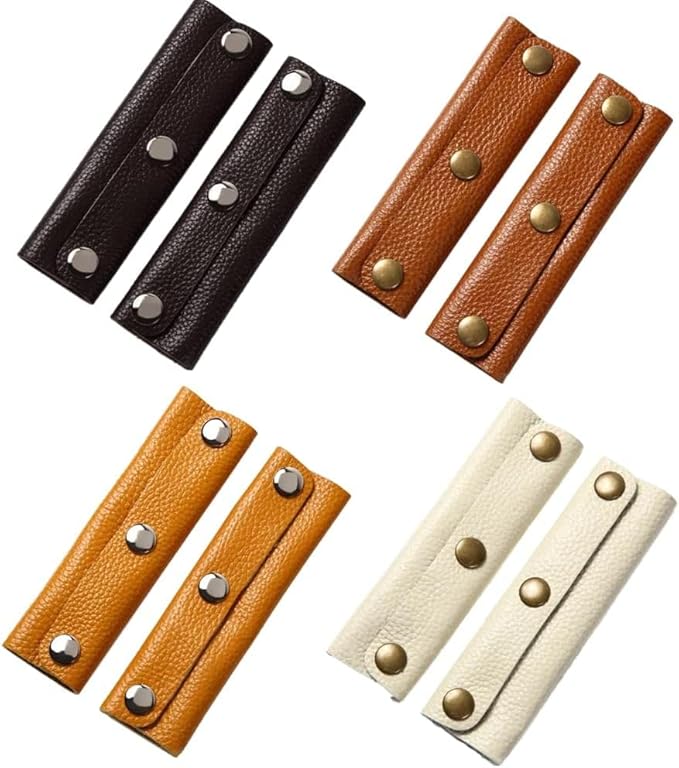 IUAQDP 8 Pieces Leather Handbag Handle Wrap Cover Purse