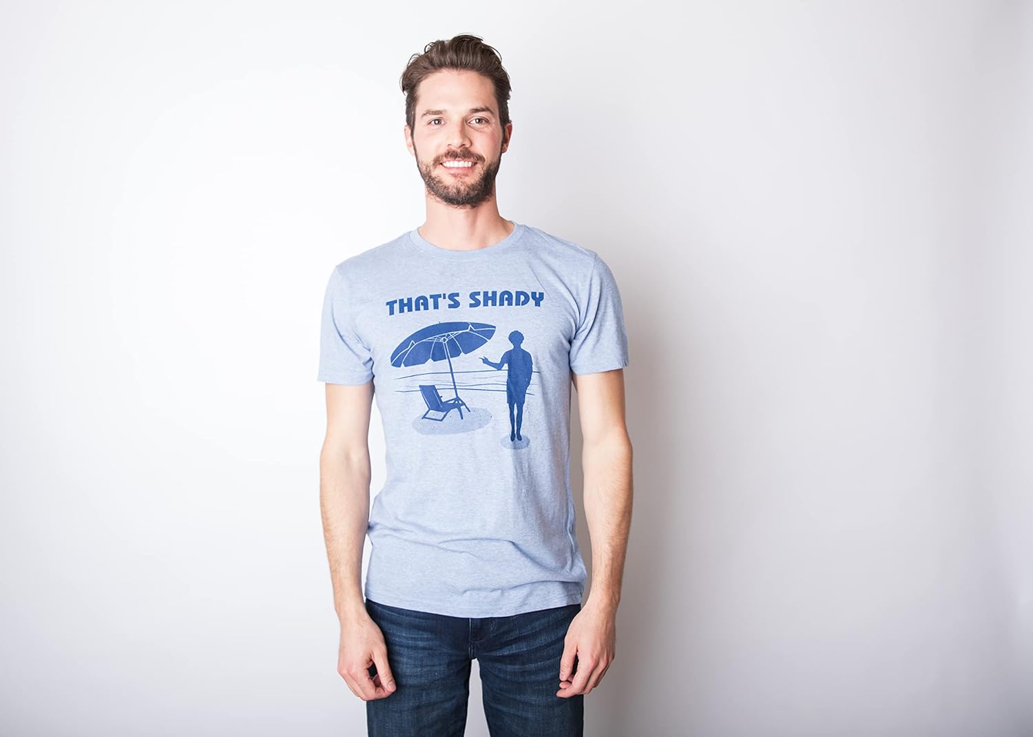 Mens Thats Shady T Shirt Funny Beach Vacation Sarcastic Hilarious Graphic Tee