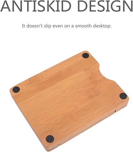 Miniatura 9 de Soporte para tapas de ollas de bambú, soporte de tapa plegable, utensilios de cocina, tapa de madera, bandeja de reposo, escurridor de platos, olla,