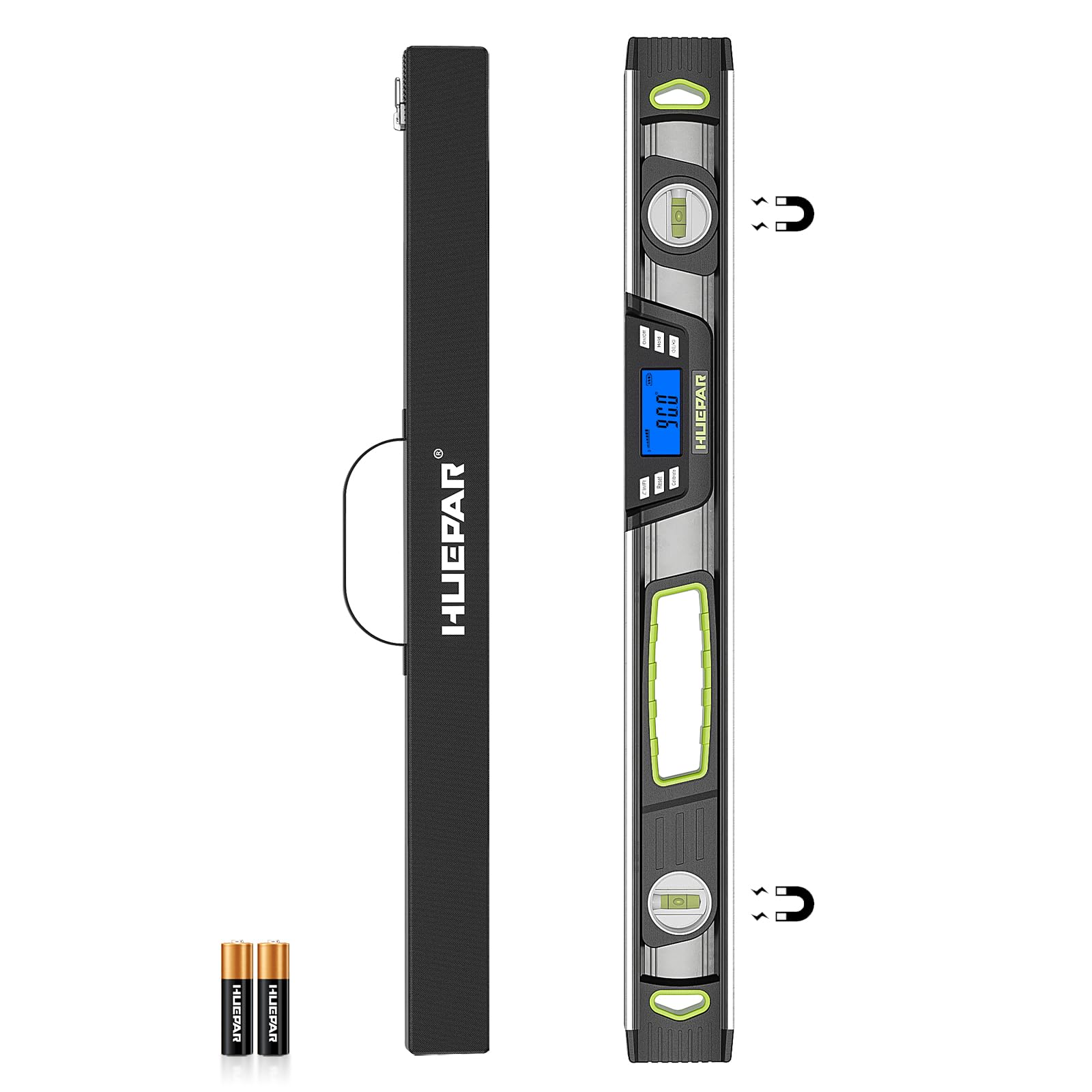 Huepar Digital Level - 24" Magnetic Torpedo Level -10