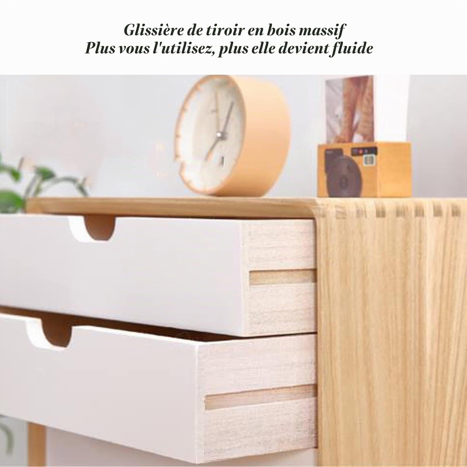 Boite Rangement Bureau Avec Tiroirs - Boîte Rangement Bureau Tiroir, Organisateurs De Bureau En Bois Massif Avec Tiroir, Boîte Organisateur De Tiroir De Fournitures De Bureau Scolaire ( Color : A , Si