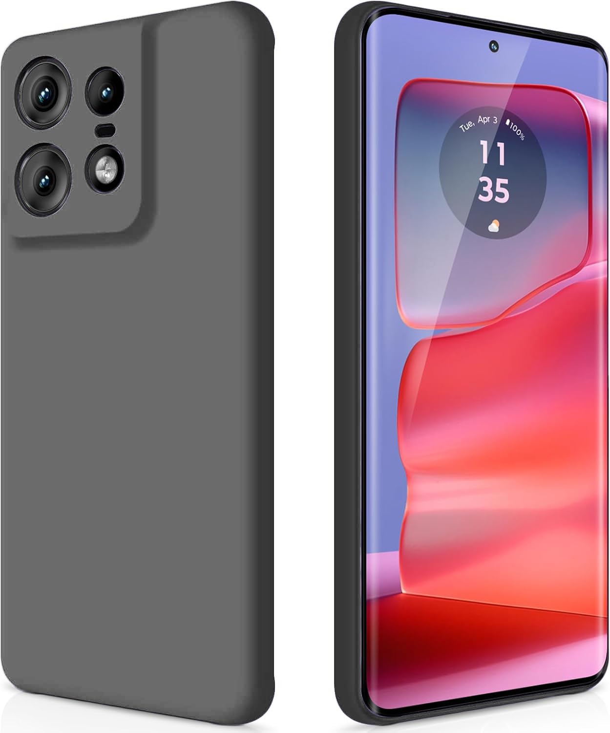 DIZORO Microfiber Candy Case Compatible for Motorola Edge 50 Pro 5g Smooth Touch Cushion Liquid Soft Silicone Gel Rubber Phone Cases Non-Slip Full Body Protective Shockproof Back Cover (Space Grey) (B0DDCQLMZR) Amazon Price History, Amazon Price Tracker