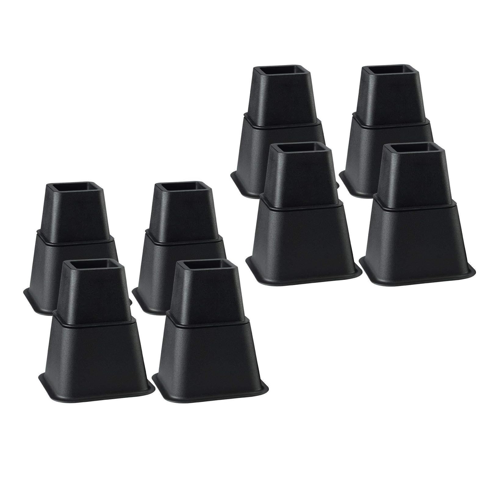 Rehausseurs de lit de 15,2 cm lot de 8 blocs d'élévation pour pieds de bureau et canapé