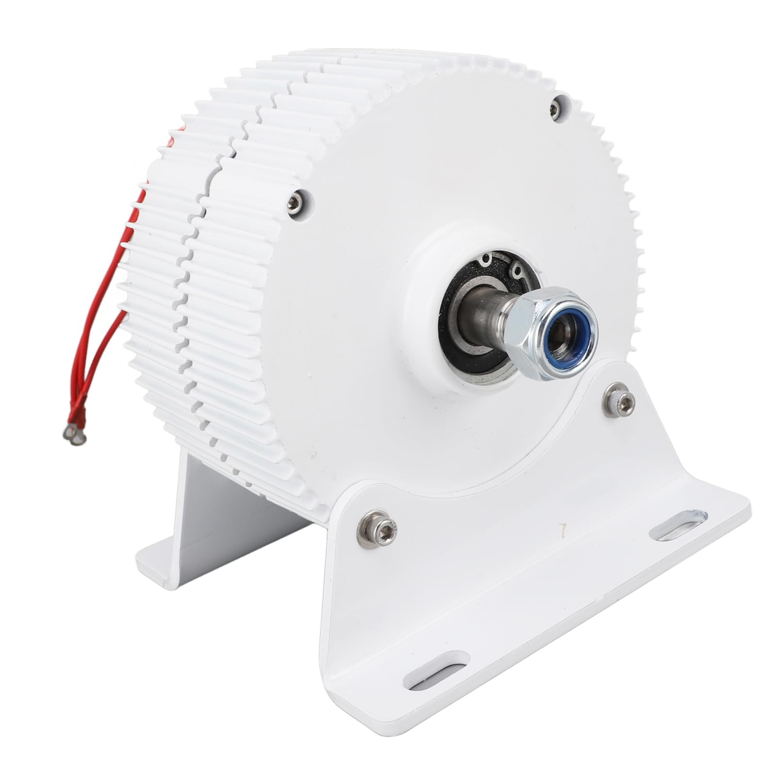 Generatore Trifase a Magneti Permanenti Design Affidabile a Risparmio Energetico per Uso Domestico Acciaio Al Carbonio 12V per Turbine Eoliche Verticali o Orizzontali (300W)