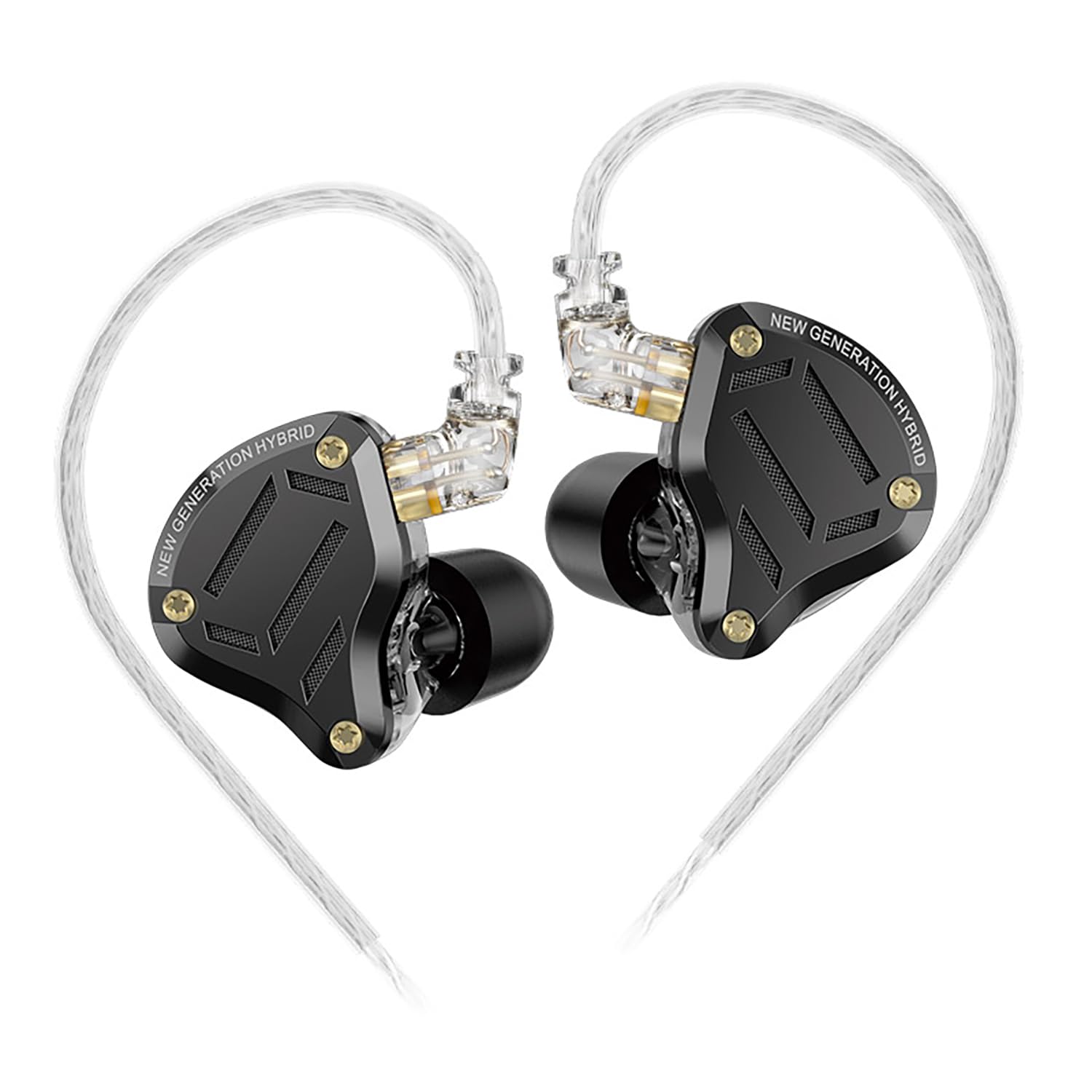 KZ ZS10 PRO 2 in Ear Monitor Headphones with 4-Level Tuning Switch, 1DD+4BA Hybrid Gaming Earbuds, HiFi Audiophile IEM Earphones, Studio-Grade Sound