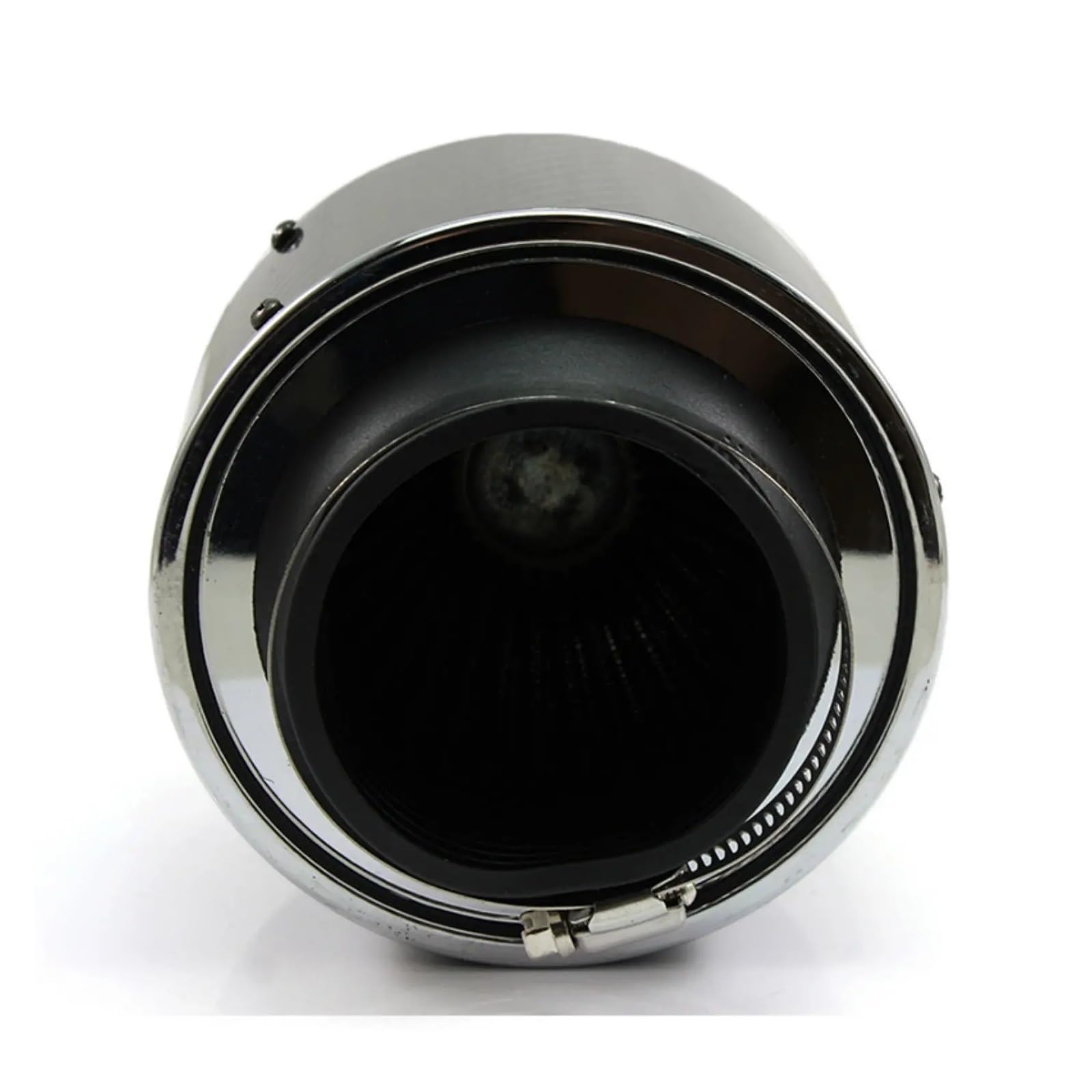 Shuogoufeng Store Filtr powietrza silnika samochodu do automatycznego zestawu chłodnego dolotu 76mm z włókna węglowego, sporty wyścigowe(175MM-Large)