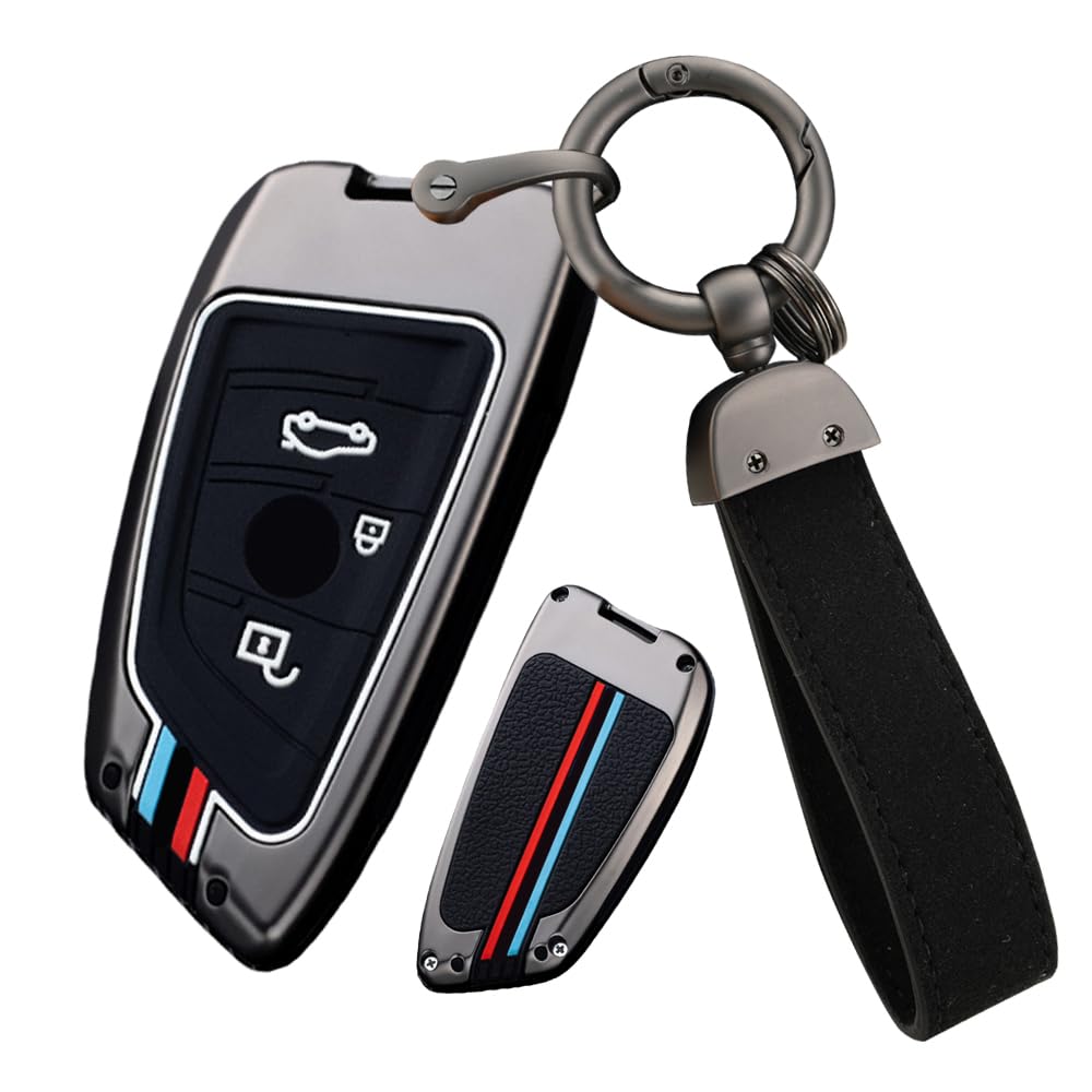 BMW Black Leather Logo Keychain Key Fob. E 370 - Foto 6