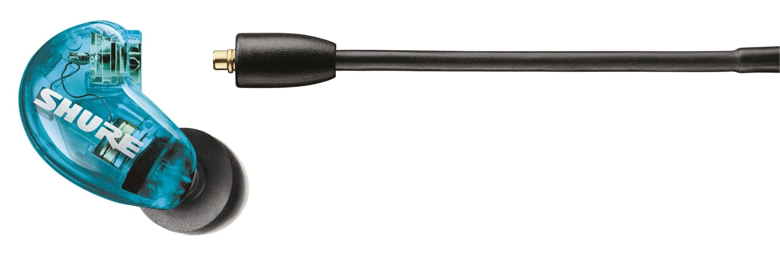 【VGP 殿堂入り金賞】SHURE シュア イヤホン 有線 SE215 SPE-A ブルー 高遮音性 ノイズキャンセリング ゲーム ゲーミング スペシャルエディション カナル型 ワイヤレス変換可(別売) MMCX リケーブル プロ仕様 低音強化 配信 音楽 オーディオリスニング レコーディング 録音 楽器 在宅勤務 リモートワーク ケーブル長116 cm 【国内正規品/メーカー保証2年】 - 5