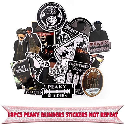 18pcs Peaky Blinders Movie Waterproof Removable Sticker DIY Scrapbooking Album Laptop Skateboard Motorcycle Decoration