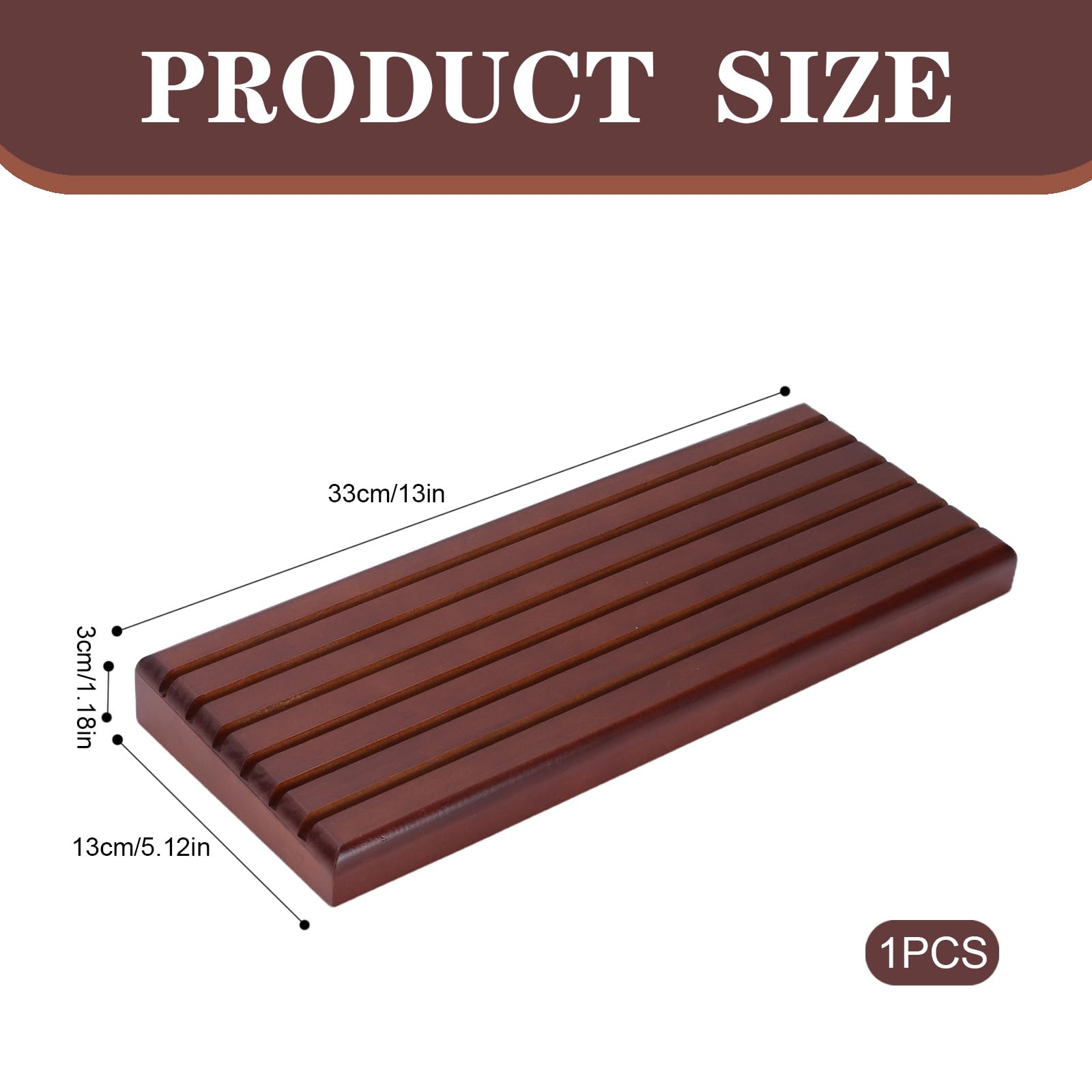 Espositore per monete in legno naturale – 6 slot per carte di credito per oltre 30 monete – Elegante porta monete da collezione per collezione di monete e cimeli – 33 × 13 × 3 cm, stabile contenitore