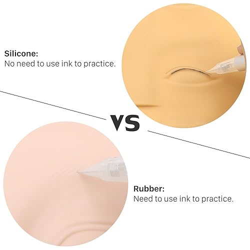 Miniatura 3 de Pinkiou 6 piezas 3D Microblading Tattoo Practice Skin para cejas, labios, maquillaje cosmético permanente, entrenamiento, piel falsa para