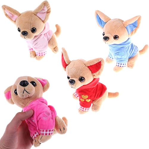 Miniatura 3 de SUSHAFEN Juguete de peluche para perro, juguete de peluche suave, almohada de animal de peluche, regalo de cumpleaños, lindos adornos de perro,