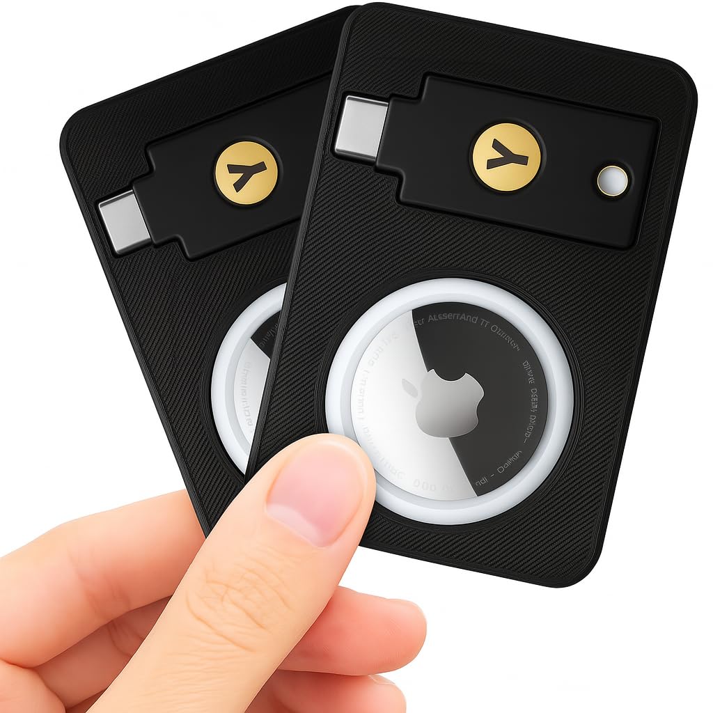 Amazon.com: YubiKey 5C NFC Card Holder with AirTag Slot Anti-Loss