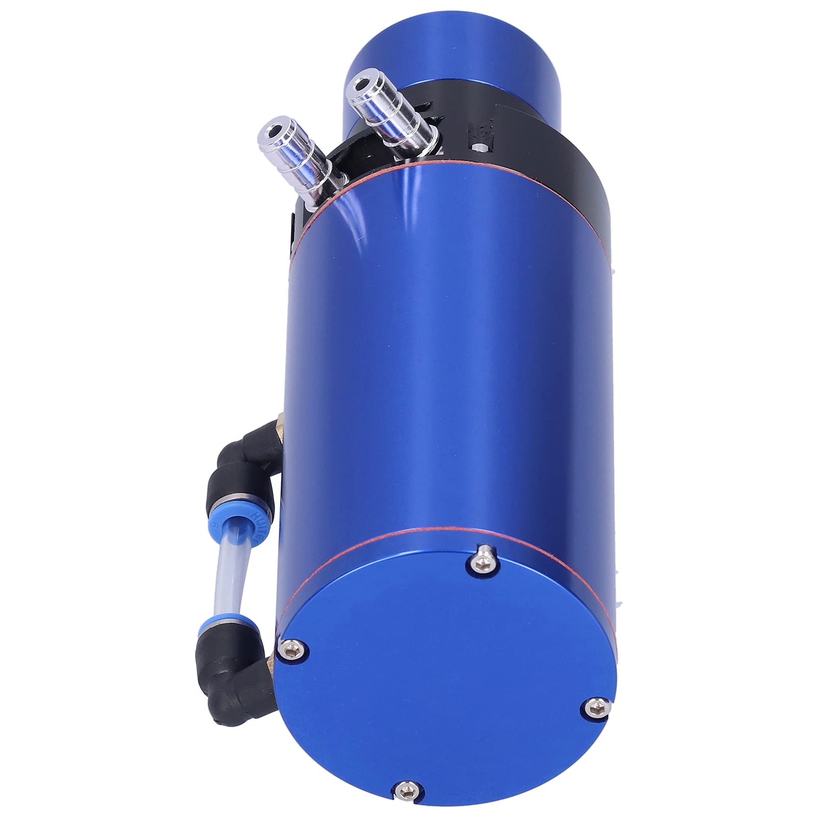 Universal Engine Oil Catch Can Tank Reservoir z 0–14 PSI Manometrów ciśnienia dla SUV -a -SUV Upgrade Aluminium Construct (Niebieski)