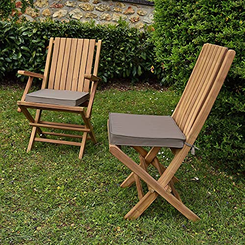 Teck'Attitude Coussin Taupe pour chaises et fauteuils pliants