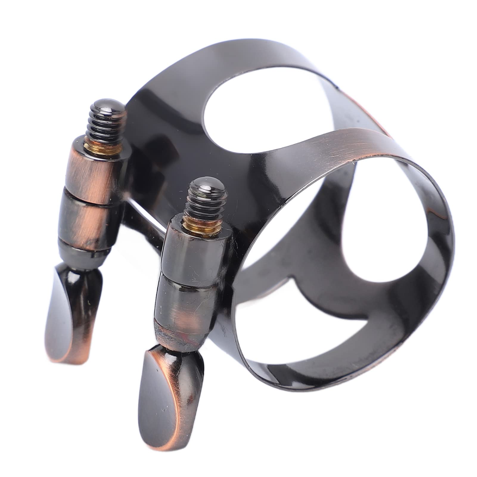 Ligature de Clarinette Métal Clip Fixation Anche Rouge Antique