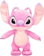 KIDS PREFERRED Disney Baby Lilo & Stitch Angel Suave Peluche Suave y Adorable Muñeco de Peluche para Niños y Niñas Pequeños, Regalo para Niños, Ángel Rosa 15 Pulgadas
