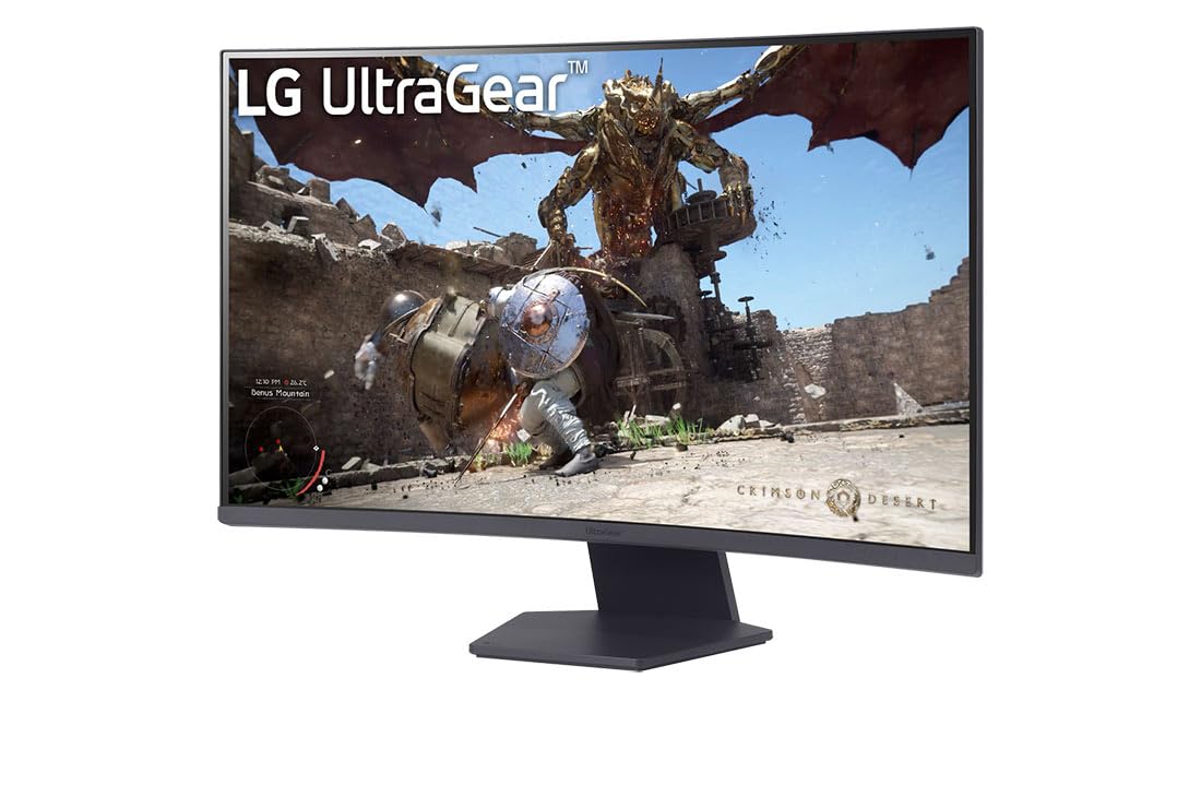 LG Ultragear™ 32GS60QC-B.AEU Ecran PC Gaming 32" - Dalle VA résolution QHD (2560x1440), 1ms 180Hz, HDR 10, sRGB99% (CIE1931), AMD FreeSync, inclinable, DisplayPort 1.4, HDMI 2.0 (2)